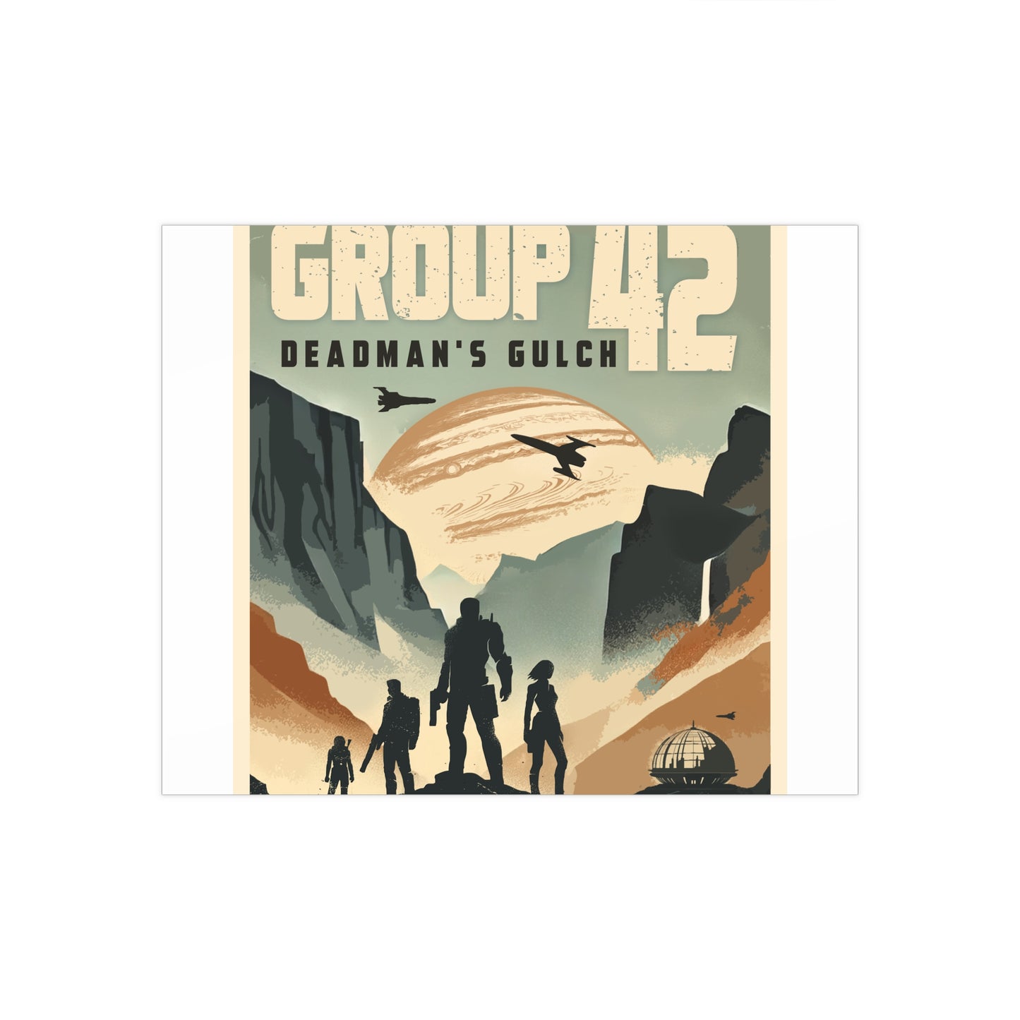 Satin Poster - Ranger Group 42 : Deadman's Gulch Series Book 1 Book Cover